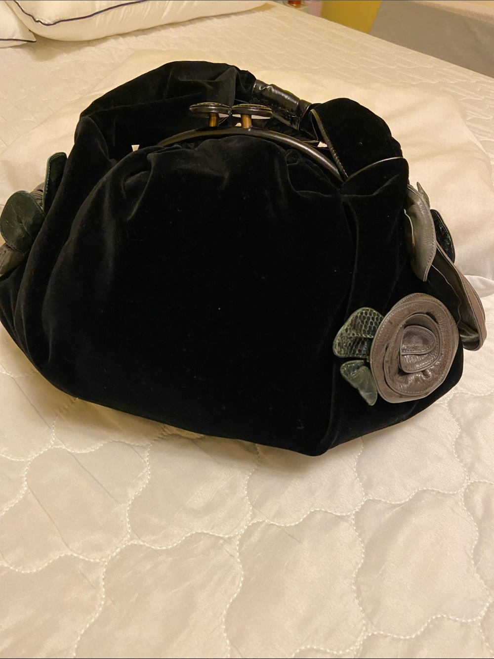 Marc Jacobs velvet runway bag